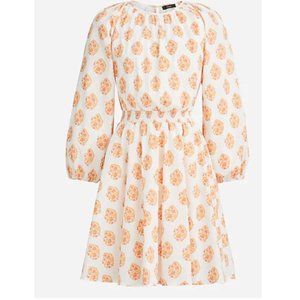 J.CREW SOLD OUT ONLINE Smocked-waist mini dress in gathered floral block print